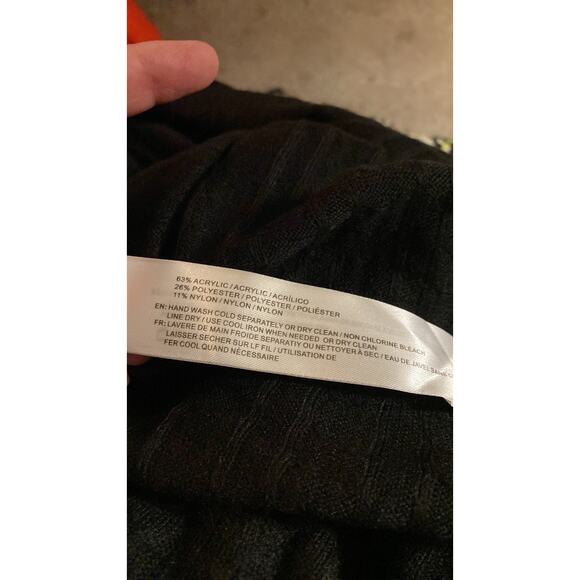 Black Sweater Dress Back Bow Detail Mini Length Size XS  Band Of The Free - Picture 8 of 8